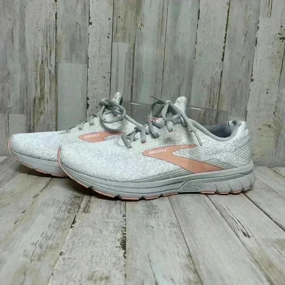 Brooks Signal 3 Womens 11 Running Sneaker White Oyster Tropical Peach Athleisure - Picture 5 of 10